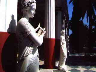 Korfu - Das Achillion in Gastouri
