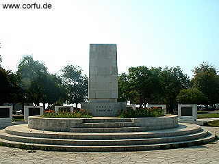 Das Denkmal zur Vereinigung der Ionischen Inseln in Korfu Stadt