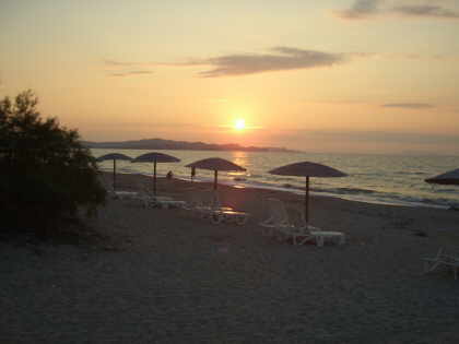 Sonnenuntergang auf Korfu - Almyros Beach