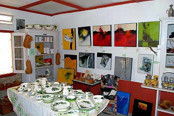 Kunst und ausgesuchte Produkte rund um die Olive in Afionas Korfu