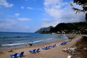 Pelekas Beach an Korfus Westküste