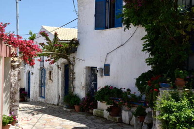 Korfu Afionas Gassen in Afionas | Korfu