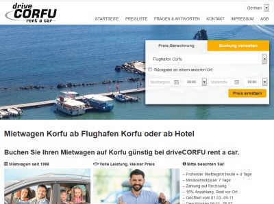 Korfu Mietwagen Drive Corfu Drive Corfu Mietwagen